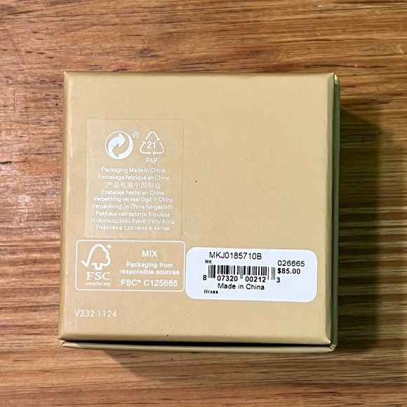 NEW Michael Kors Turquoise earrings. Gold tone. Hanging. MK on turquoise. Box in - Picture 7 of 10